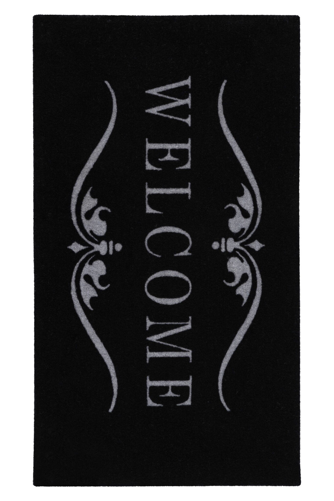 Wasbare Deurmat Binnen – Welcome – Anti-slip & Absorberend, Voor Hal of Entree - Zwart