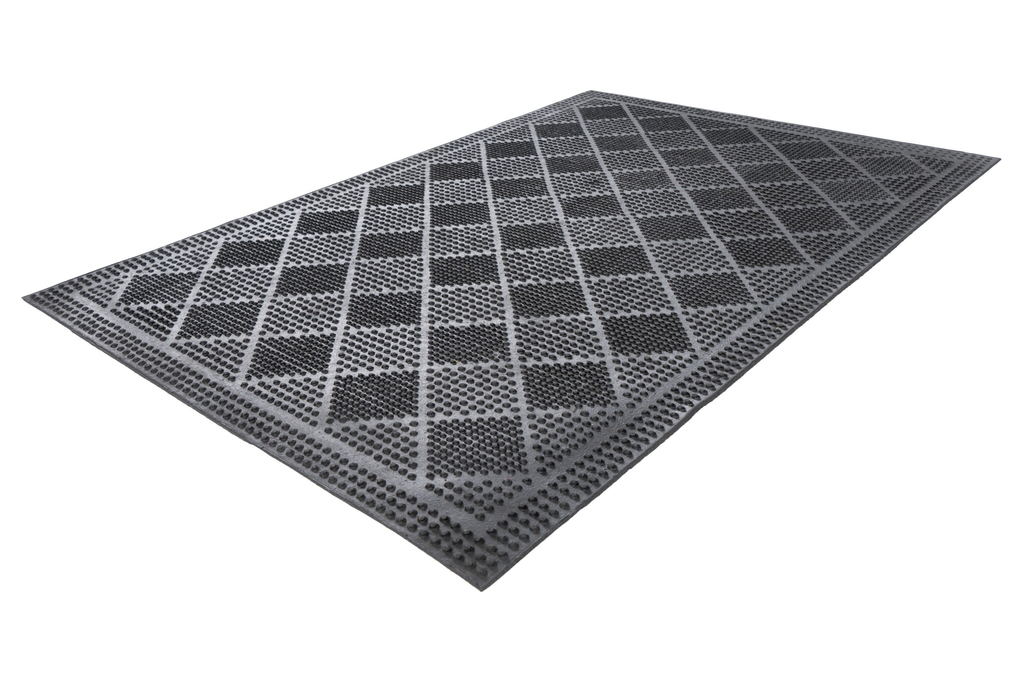 Rubber Mat Buitenmat – Weerbestendig – Deurmat voor Buiten - Zwart