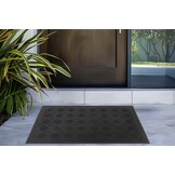 Rubber Mat Buitenmat – Weerbestendig – Deurmat voor Buiten - Zwart