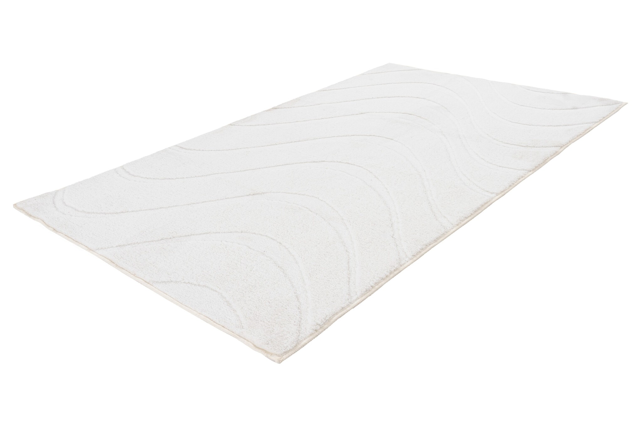 Lina Luxe Badmat – Fluffy - Hotelkwaliteit – Wasbaar & Anti-slip – 100% Polyester, Soft Touch – Wit