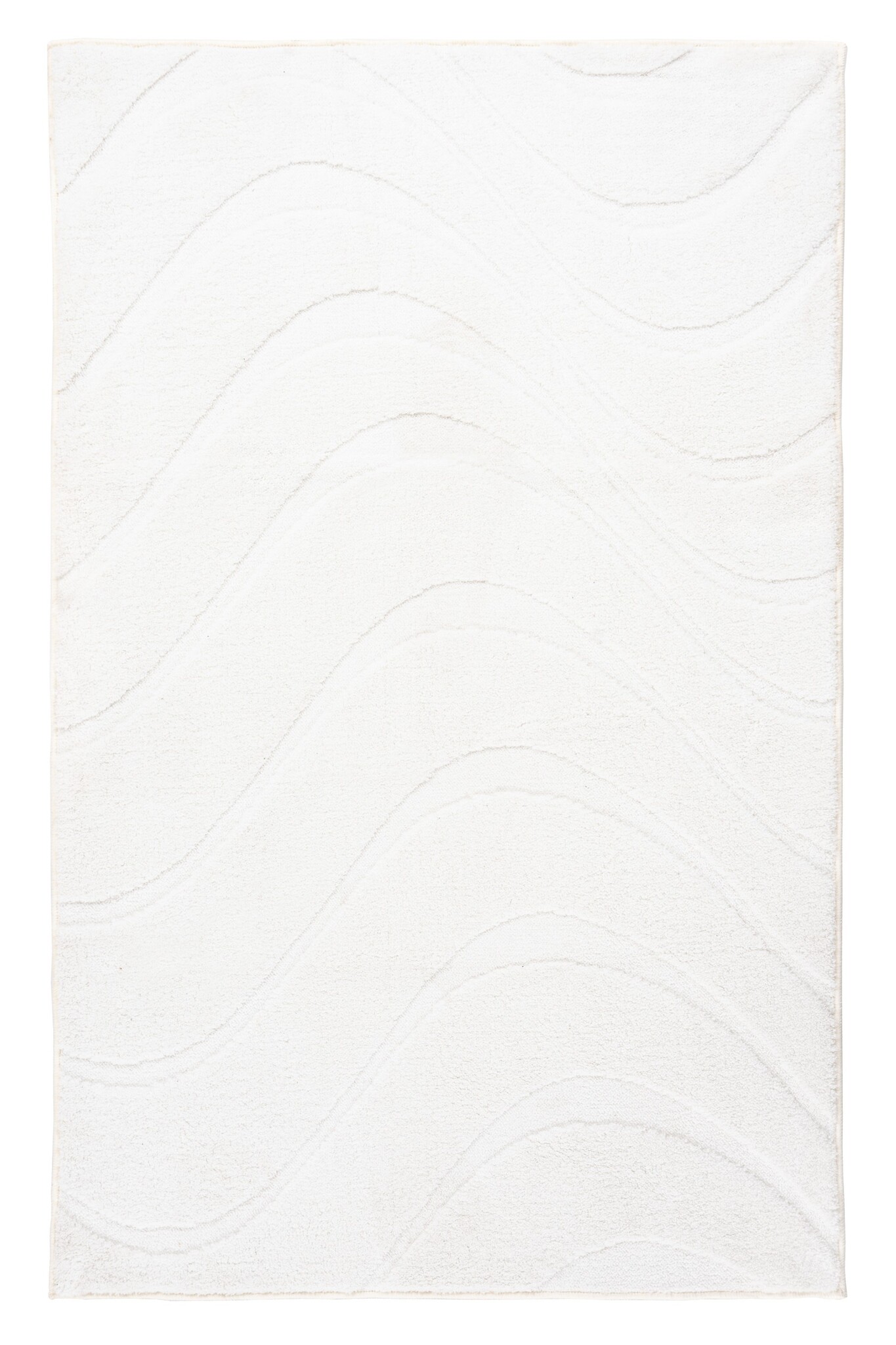 Lina Luxe Badmat – Fluffy - Hotelkwaliteit – Wasbaar & Anti-slip – 100% Polyester, Soft Touch – Wit