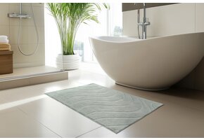 Lina Luxe Badmat – Fluffy - Hotelkwaliteit – Wasbaar & Anti-slip – 100% Polyester, Soft Touch – Groen
