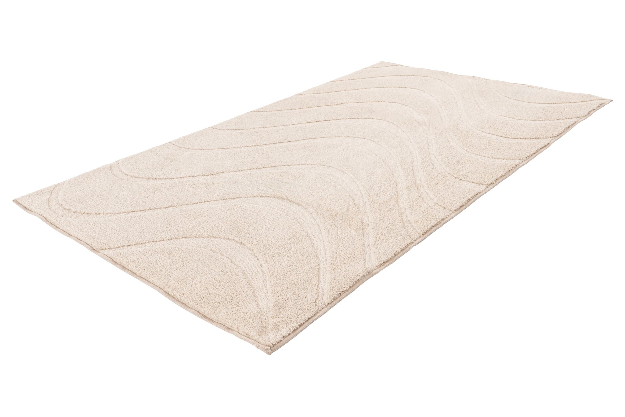 Lina Luxe Badmat – Fluffy - Hotelkwaliteit – Wasbaar & Anti-slip – 100% Polyester, Soft Touch – Beige