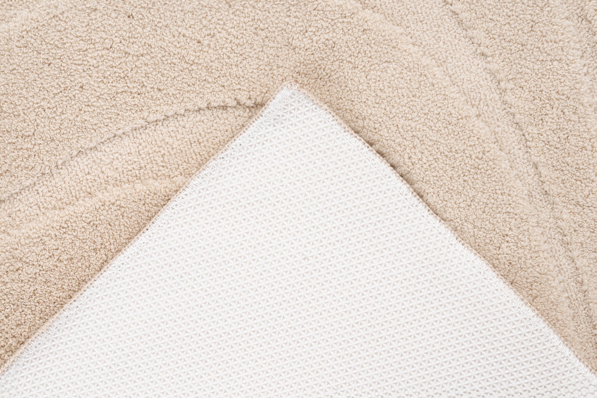 Lina Luxe Badmat – Fluffy - Hotelkwaliteit – Wasbaar & Anti-slip – 100% Polyester, Soft Touch – Beige