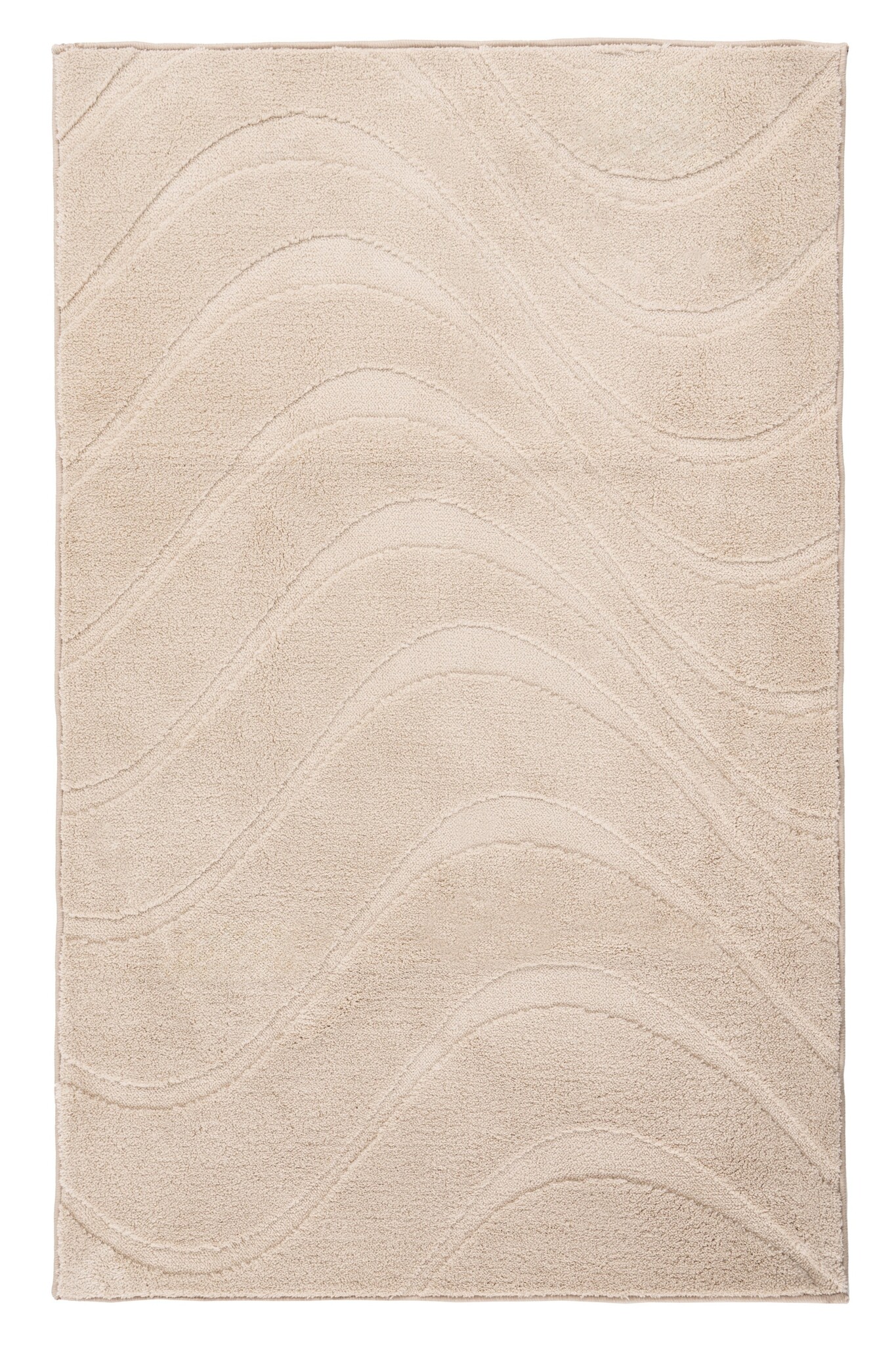 Lina Luxe Badmat – Fluffy - Hotelkwaliteit – Wasbaar & Anti-slip – 100% Polyester, Soft Touch – Beige