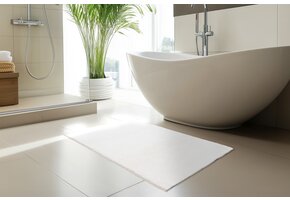 Luxe Badmat – Fluffy - Hotelkwaliteit – Wasbaar & Anti-slip – 100% Polyester, Soft Touch – Wit