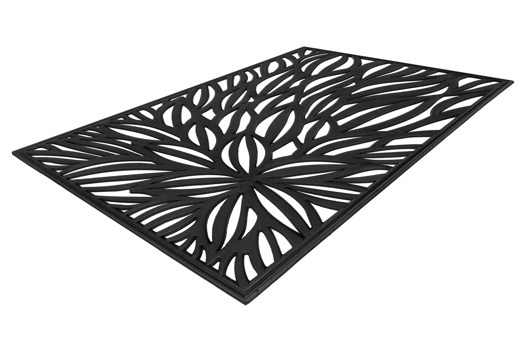 Lagos Rubber - Deurmat - Buitenmat – Zwart - Slijtvast & 100% Rubber