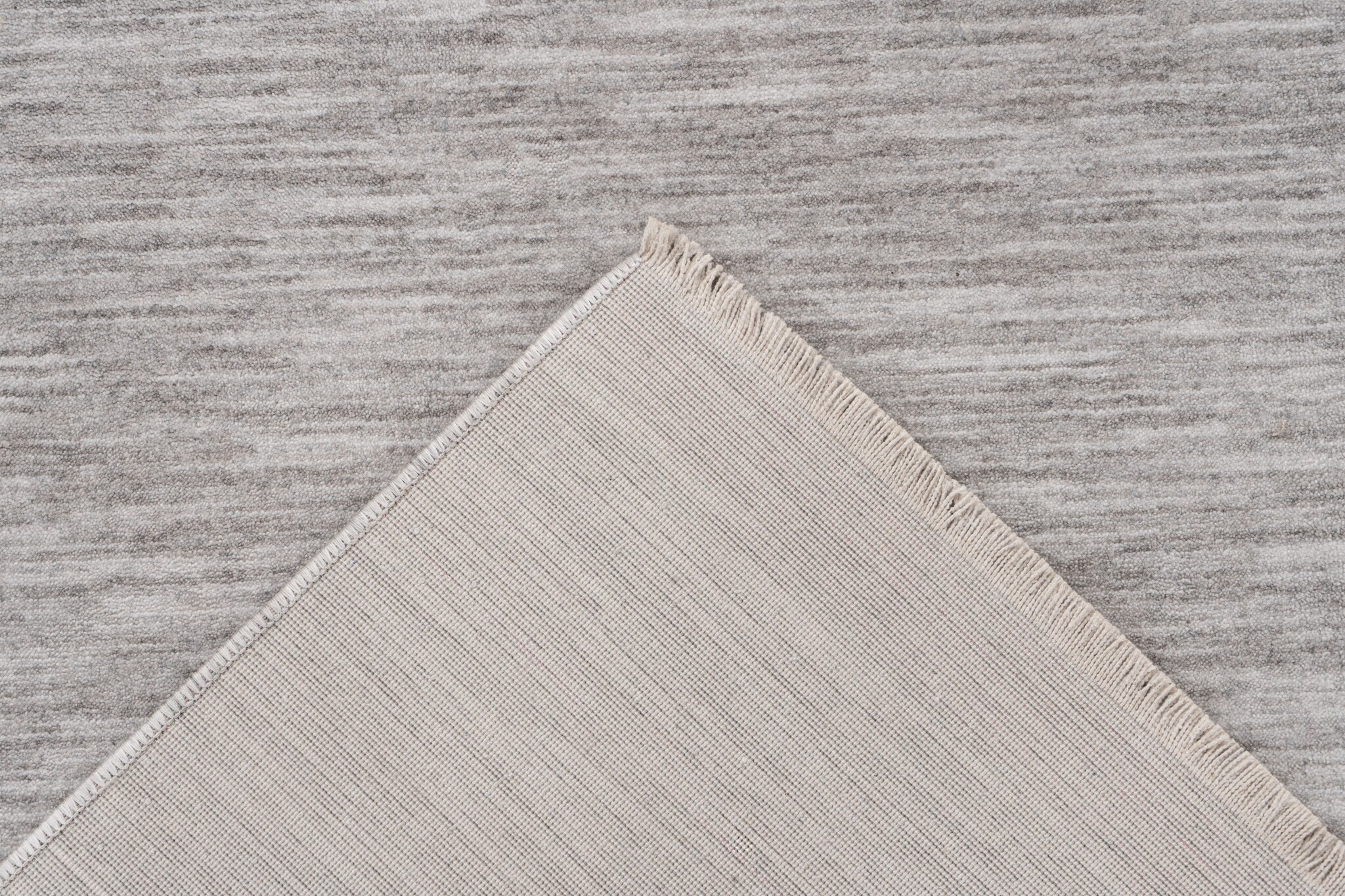 Pandora Soft - Uni Effen Vloerkleed - Laagpolig, 100% Polyester, Soft Touch, Franjes - Zilver Grijs