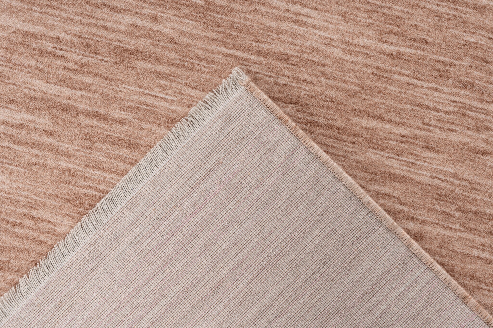Pandora Soft - Uni Effen Vloerkleed - Laagpolig, 100% Polyester, Soft Touch, Franjes - Perzik Oranje