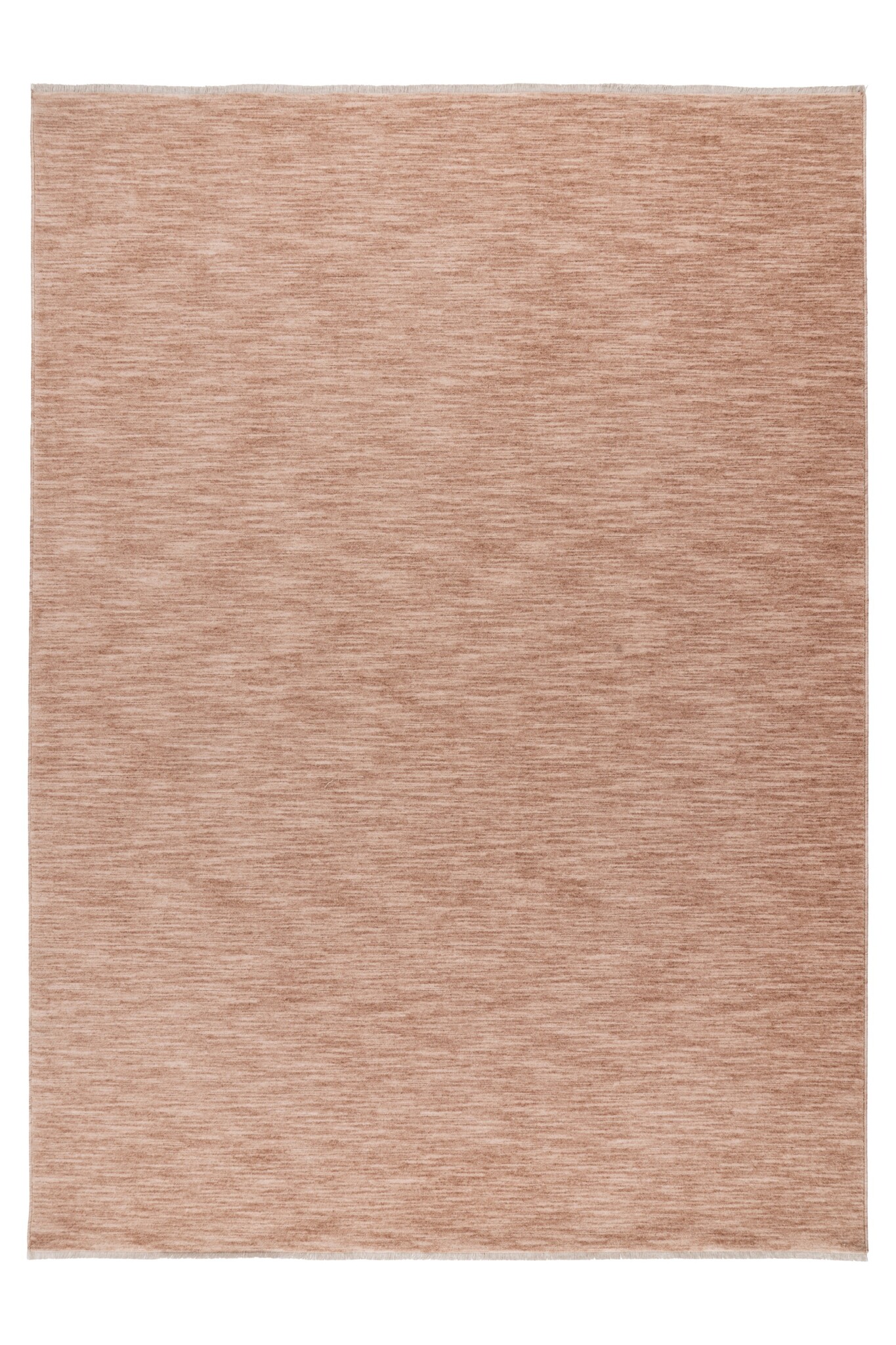 Pandora Soft - Uni Effen Vloerkleed - Laagpolig, 100% Polyester, Soft Touch, Franjes - Perzik Oranje