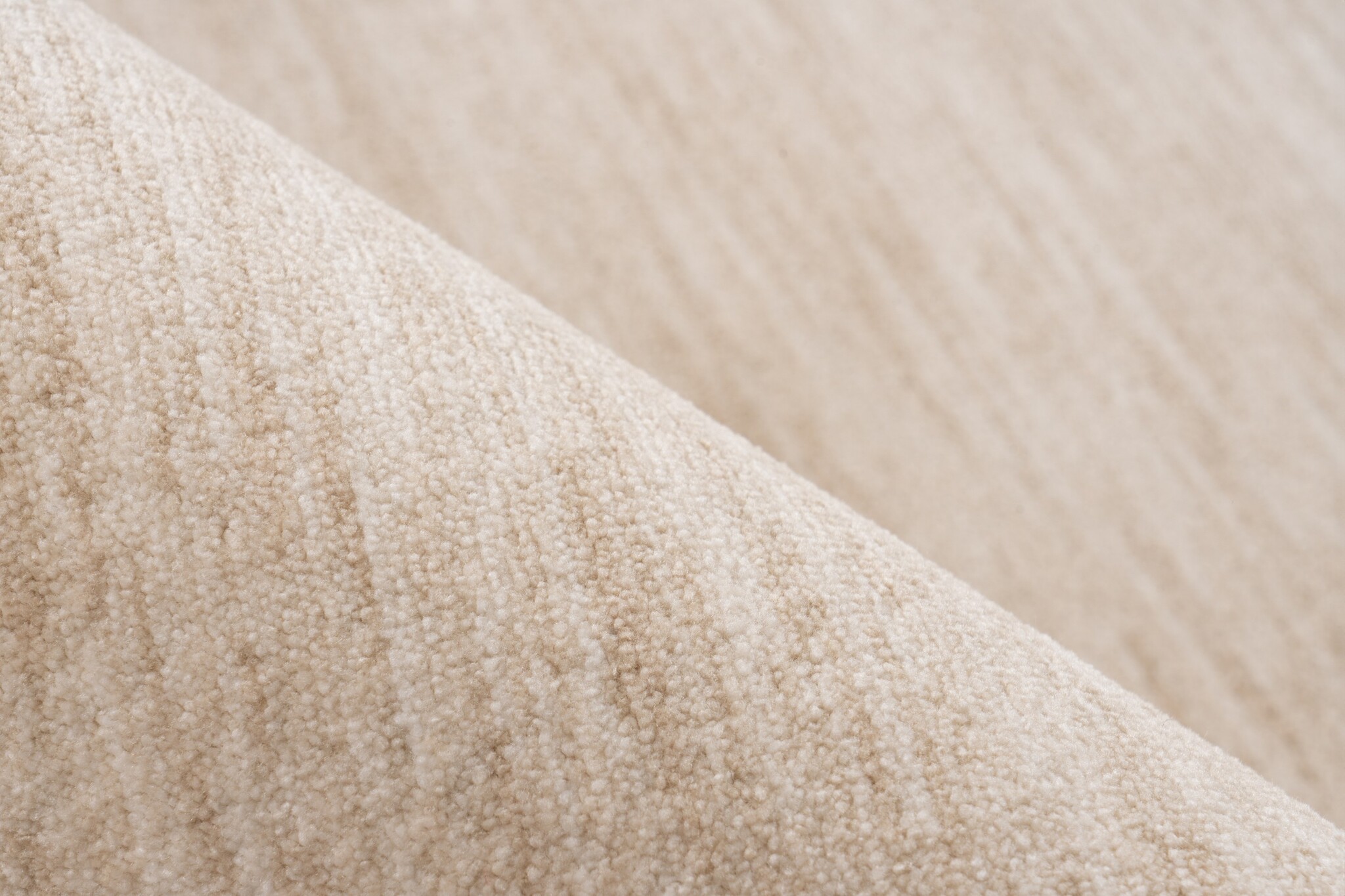Pandora Soft - Uni Effen Vloerkleed - Laagpolig, 100% Polyester, Soft Touch, Franjes - Creme