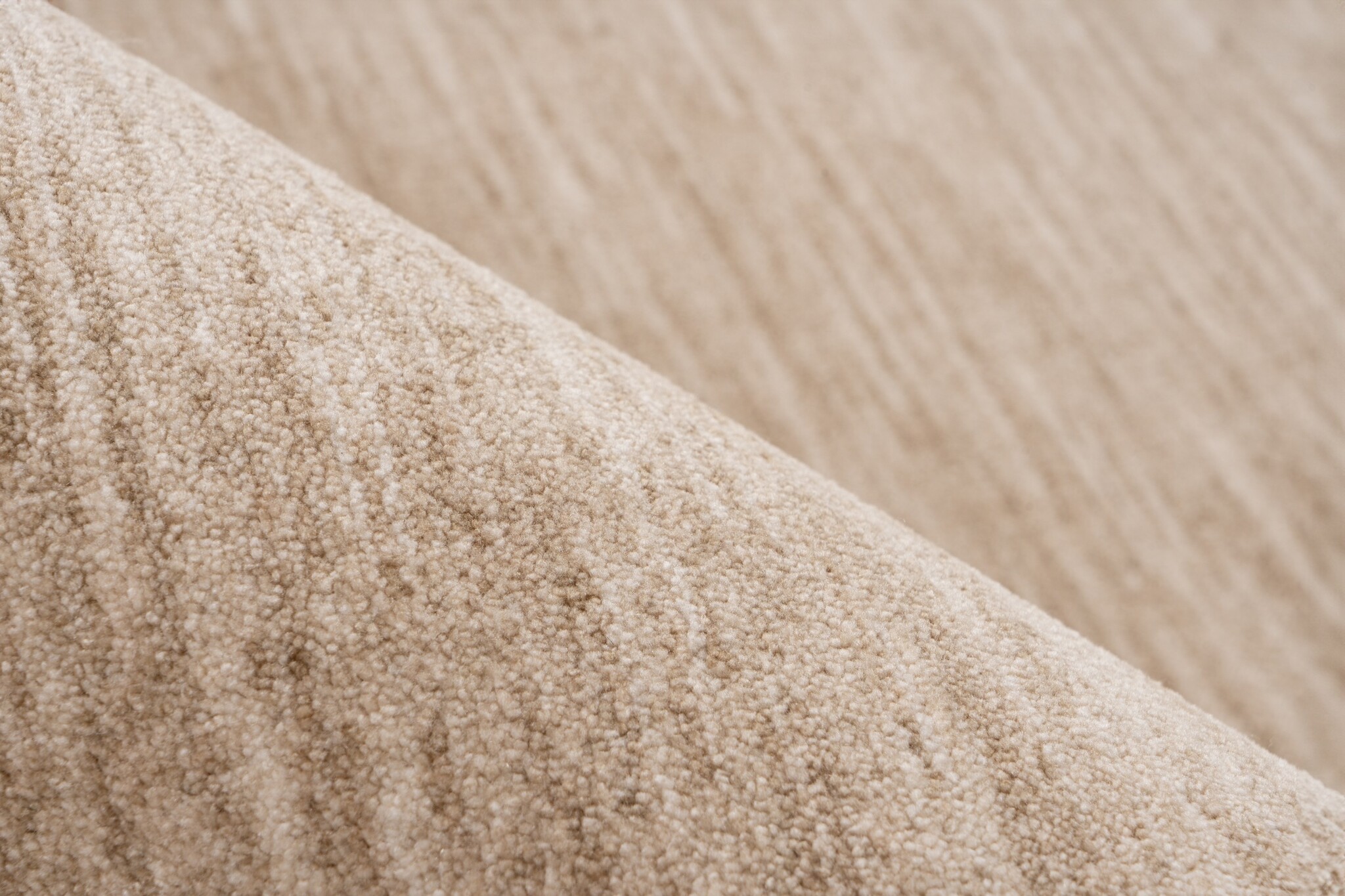Pandora Soft - Uni Effen Vloerkleed - Laagpolig, 100% Polyester, Soft Touch, Franjes - Beige