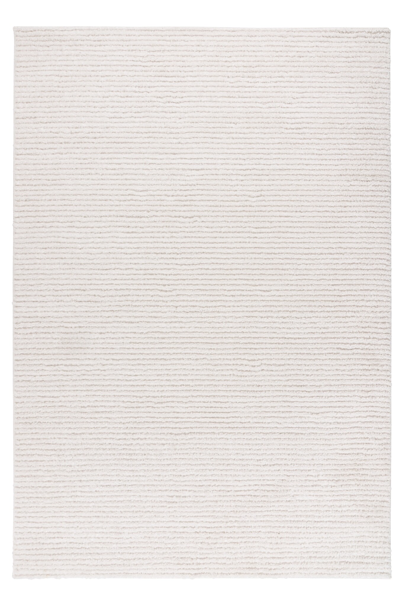 Lotus Home - Uni Modern Vloerkleed - 100% Polyester, Laagpolig, 3D Effect - Creme