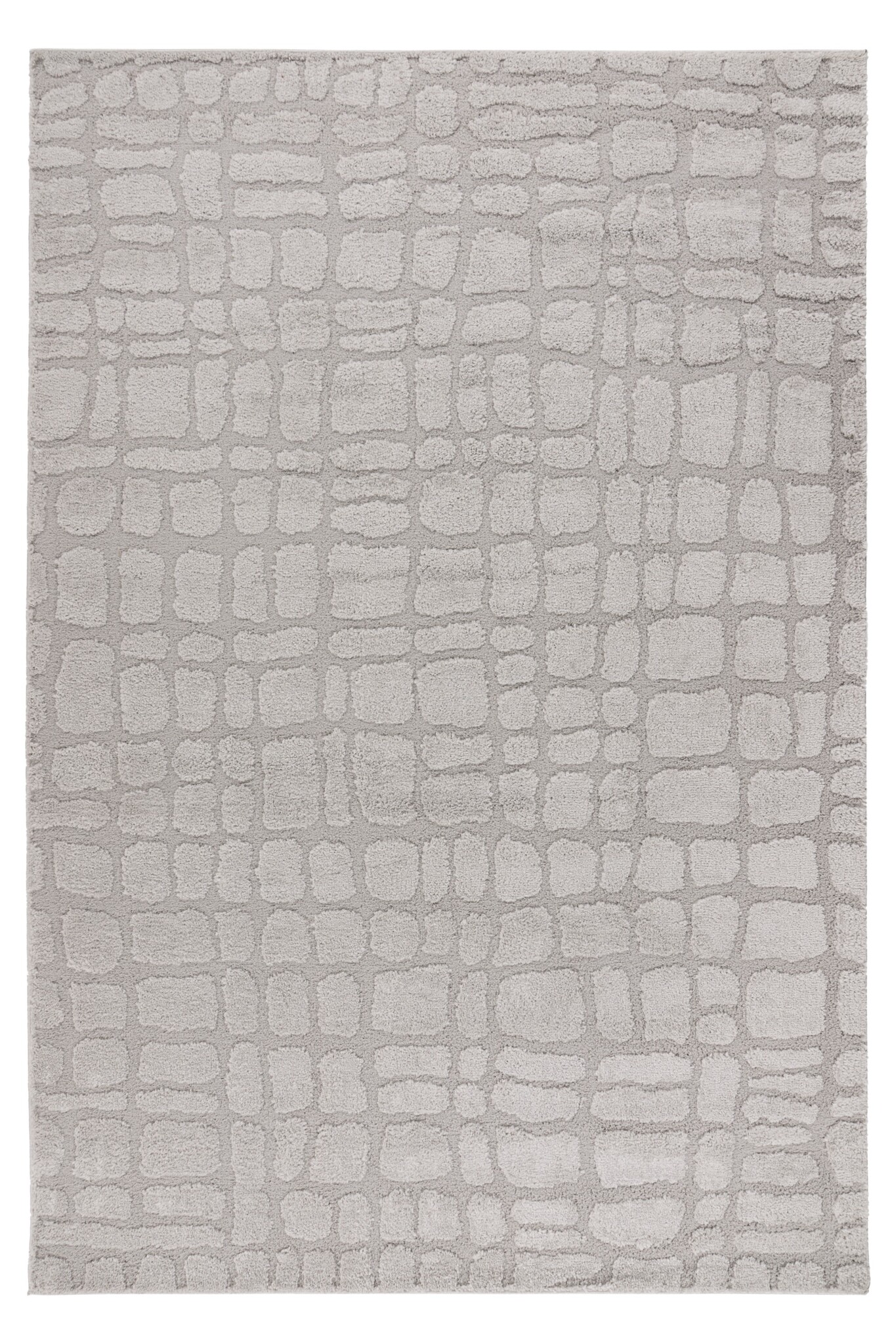 Lotus Home - Modern Vloerkleed - 100% Polyester, Laagpolig, 3D Effect - Zilver Grijs