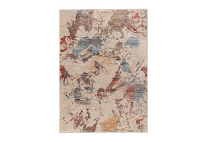 Vintage Mondriaan - Art Vloerkleed - Laagpolig, 100% Polyester, Soft Touch - Multikleur