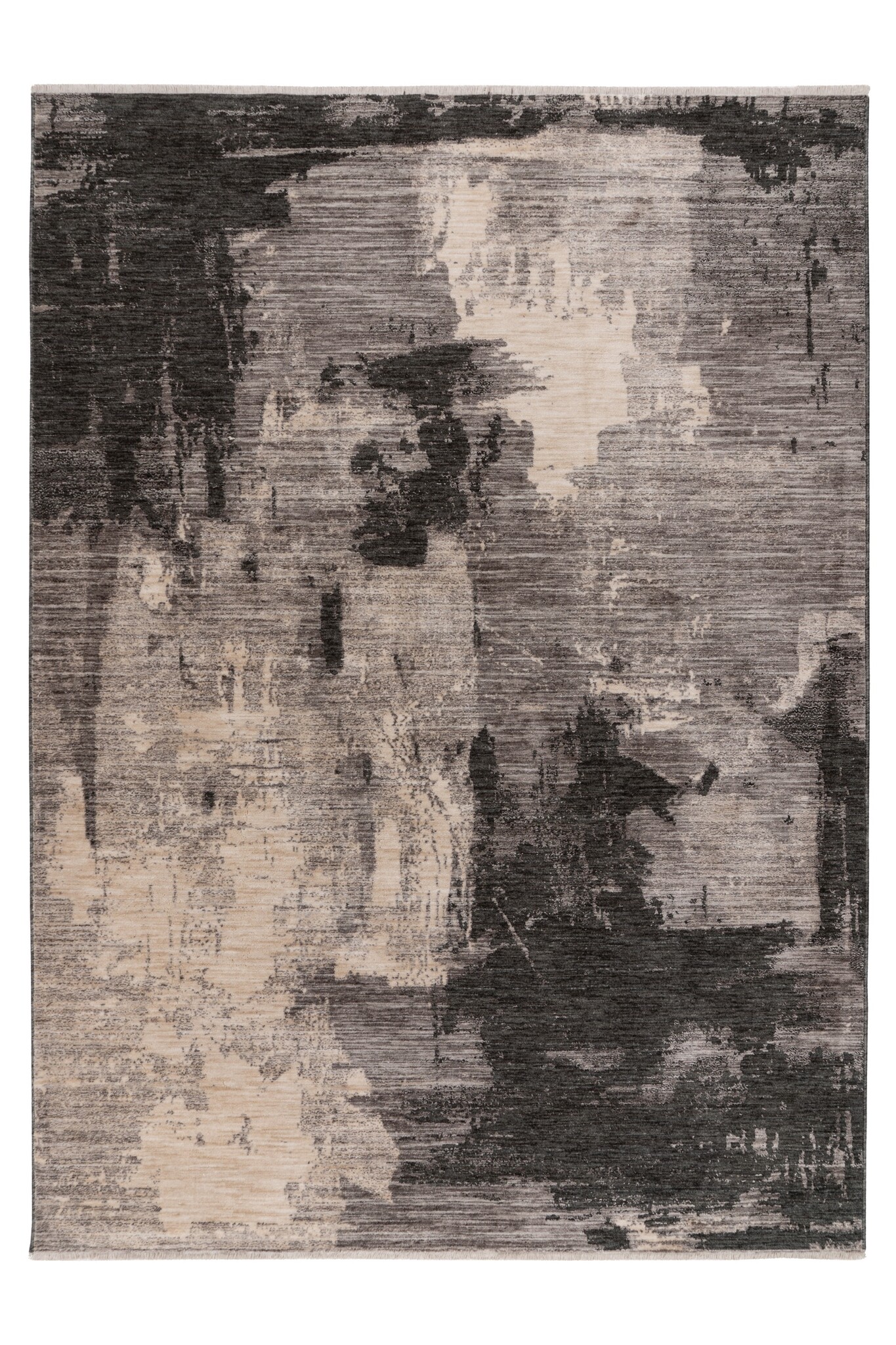 Vintage Herman - Art Vloerkleed - Laagpolig, 100% Polyester, Soft Touch - Grijs