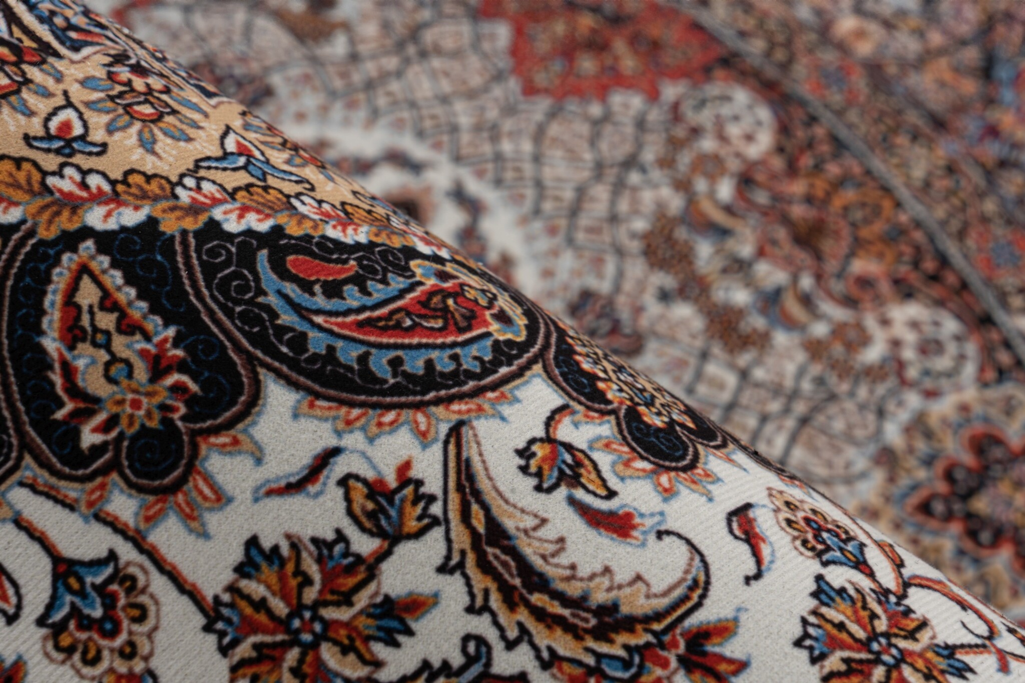 Dunya Isfahan Klassiek Vloerkleed Crème/Multi