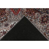 Dunya Klassiek Isfahan - Oosters Vloerkleed - Laagpolig, Wasbaar, Anti-Slip, 100% Polyester - Creme Multi