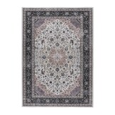 Dunya Klassiek Nain - Oosters Vloerkleed - Laagpolig, Wasbaar, Anti-Slip, 100% Polyester - Creme