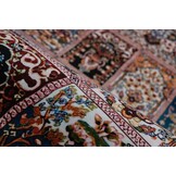 Dunya Klassiek 1001 - Oosters Vloerkleed - Laagpolig, Wasbaar, Anti-Slip, 100% Polyester - Rood