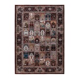 Dunya Klassiek 1001 - Oosters Vloerkleed - Laagpolig, Wasbaar, Anti-Slip, 100% Polyester - Rood