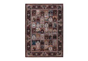 Dunya Klassiek 1001 - Oosters Vloerkleed - Laagpolig, Wasbaar, Anti-Slip, 100% Polyester - Rood