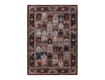 Dunya Klassiek 1001 - Oosters Vloerkleed - Laagpolig, Wasbaar, Anti-Slip, 100% Polyester - Rood