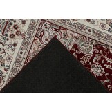 Dunya Klassiek - Oosters Vloerkleed - Laagpolig, Wasbaar, Anti-Slip, 100% Polyester - Rood