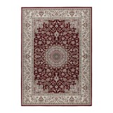 Dunya Klassiek - Oosters Vloerkleed - Laagpolig, Wasbaar, Anti-Slip, 100% Polyester - Rood