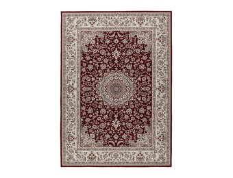 Dunya Klassiek - Oosters Vloerkleed - Laagpolig, Wasbaar, Anti-Slip, 100% Polyester - Rood