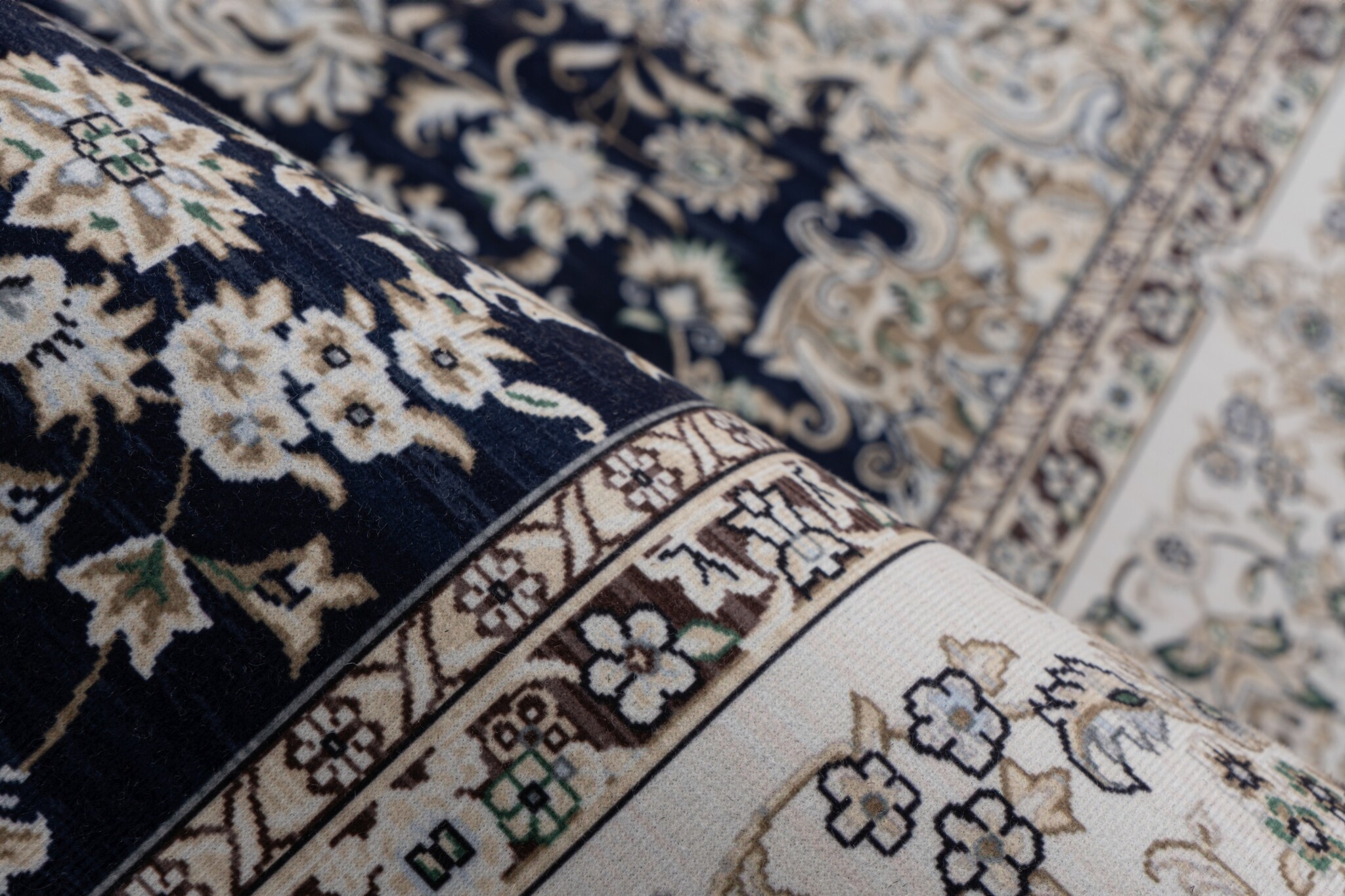 Dunya Klassiek Vloerkleed Blauw