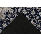 Dunya Klassiek - Oosters Vloerkleed - Laagpolig, Wasbaar, Anti-Slip, 100% Polyester - Blauw