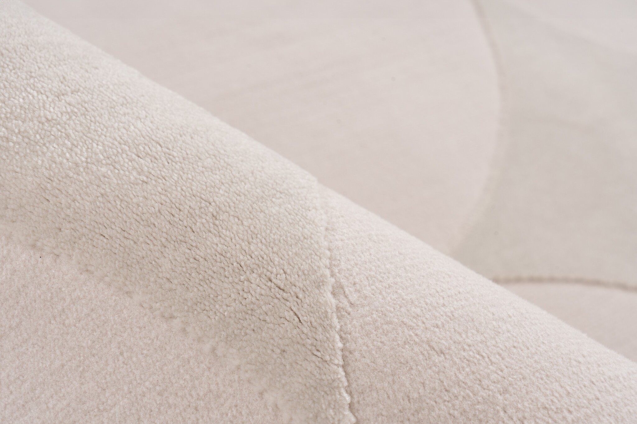 Eli Home Style - Japandi Vloerkleed - Laagpolig, 3D-Look, Franjes, Soft Touch - Beige