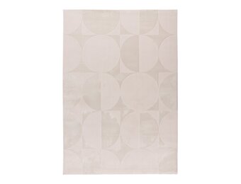 Eli Home Style - Japandi Vloerkleed - Laagpolig, 3D-Look, Franjes, Soft Touch - Beige