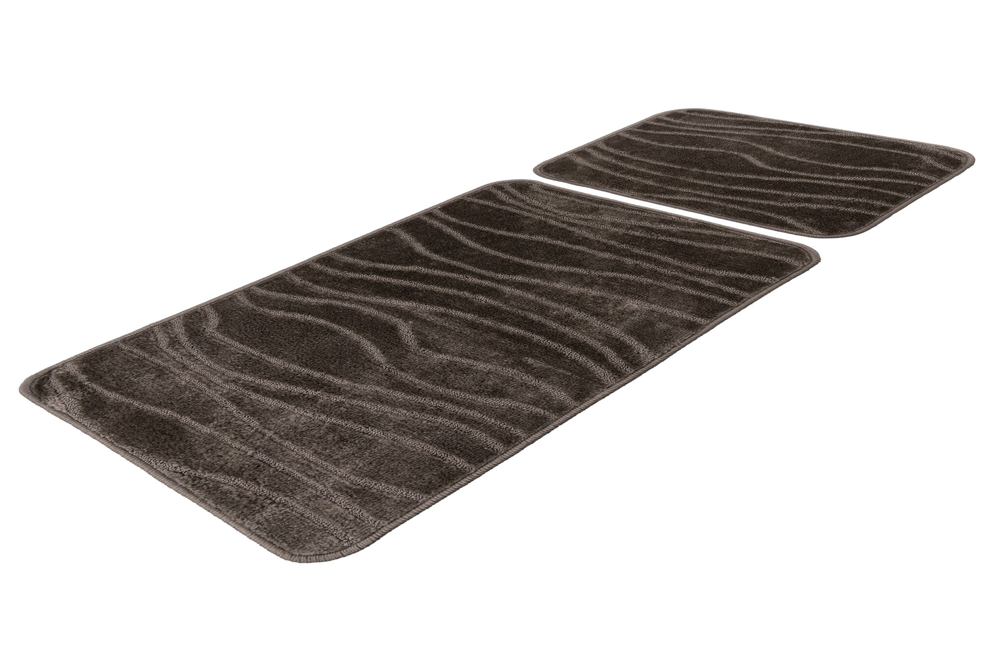 Bari Badmat / Toiletmat - Badkamer Set 2-Delig - Wasbaar - Anti-slip - Taupe