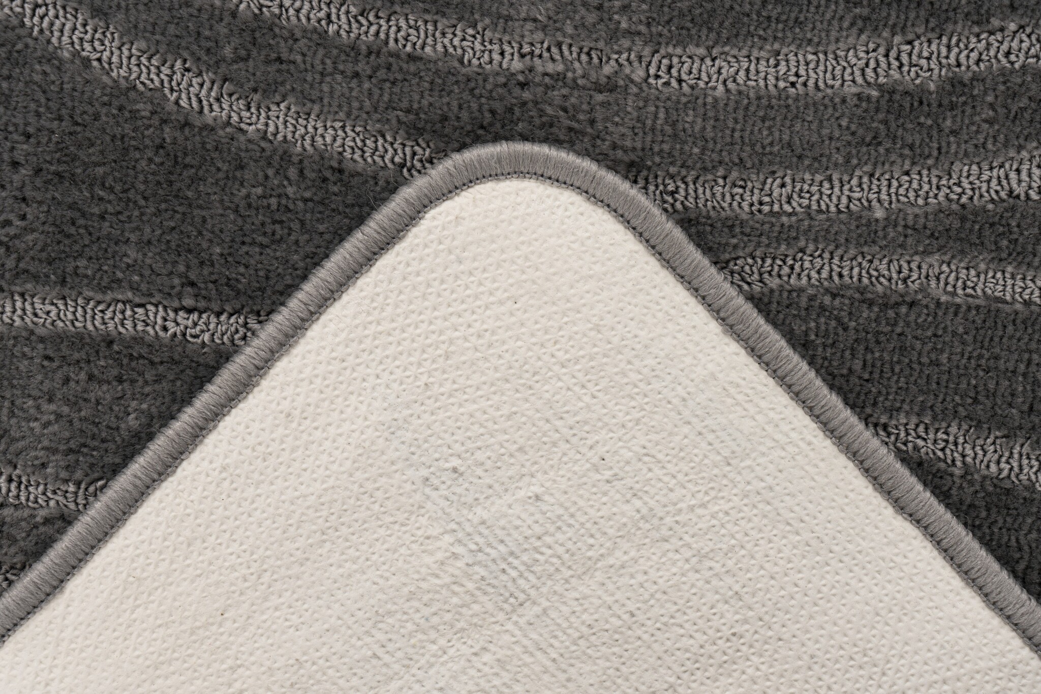 Bari Badmat / Toiletmat - Badkamer Set 2-Delig - Wasbaar - Anti-slip - Grijs