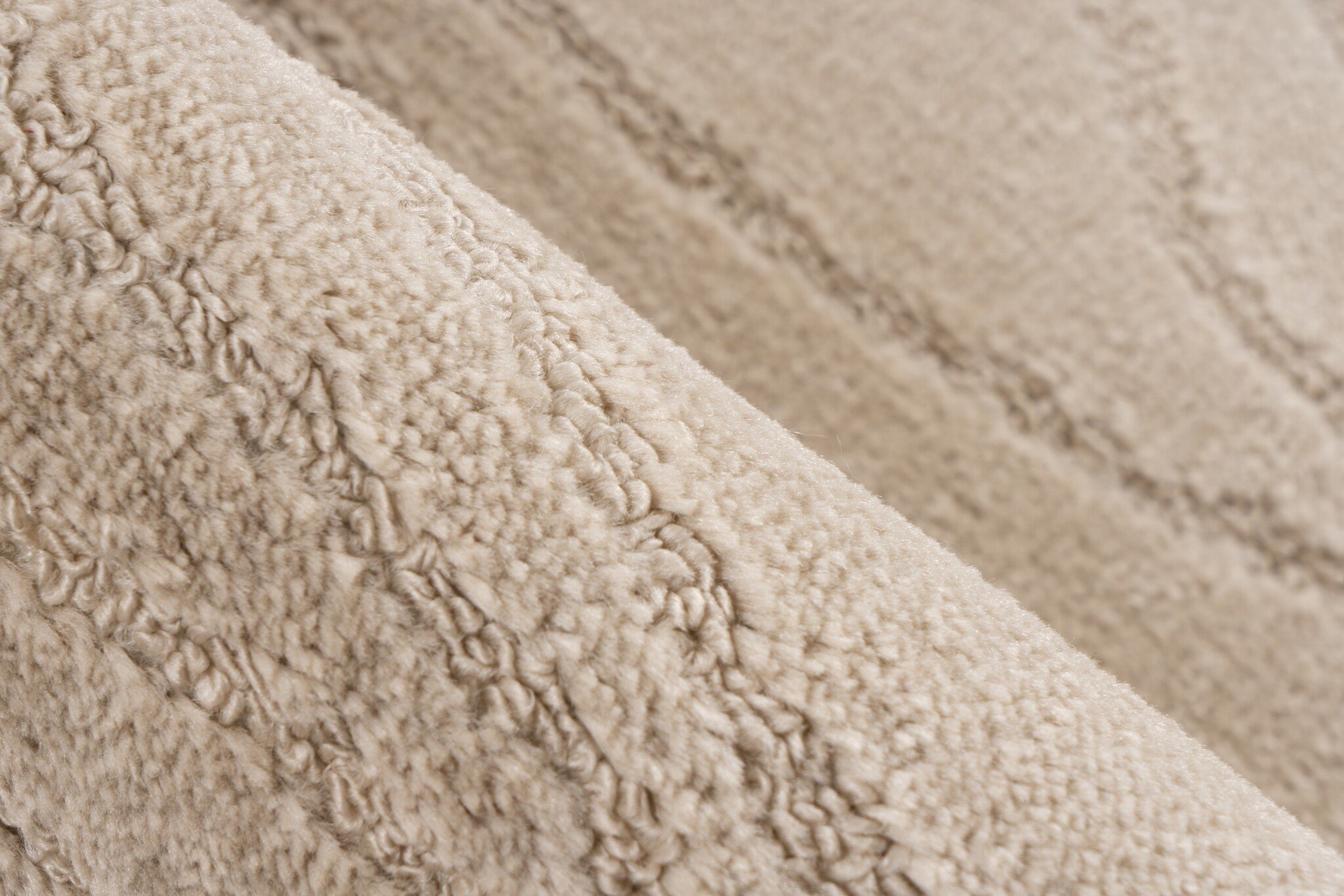 Bari Badmat / Toiletmat - Badkamer Set 2-Delig - Wasbaar - Anti-slip - Beige