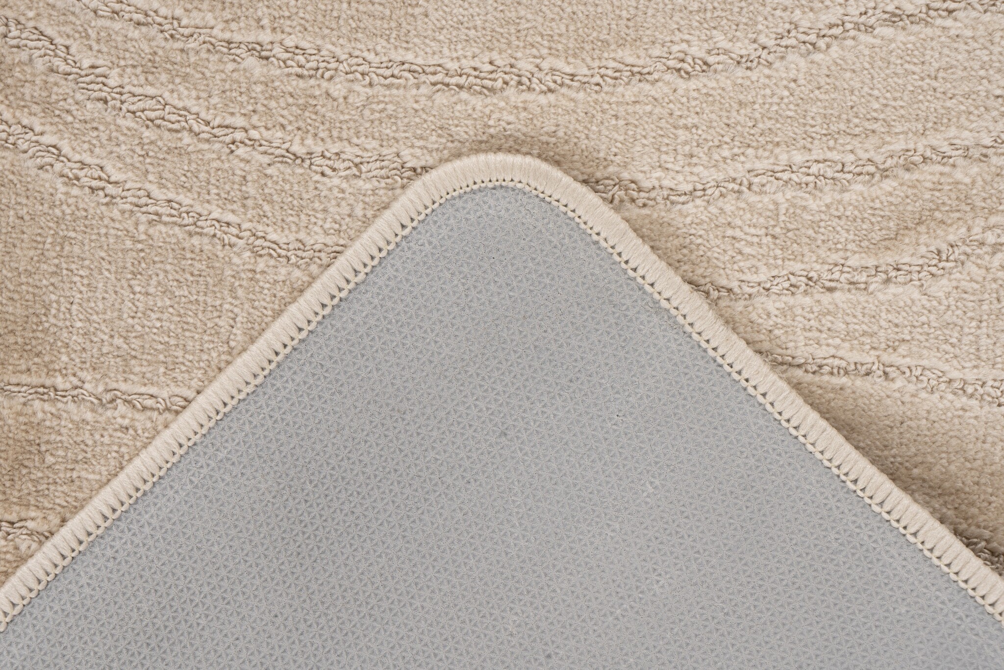 Bari Badmat / Toiletmat - Badkamer Set 2-Delig - Wasbaar - Anti-slip - Beige