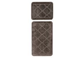 Bari Badmat / Toiletmat - Badkamer Set 2-Delig - Wasbaar - Anti-slip - Taupe