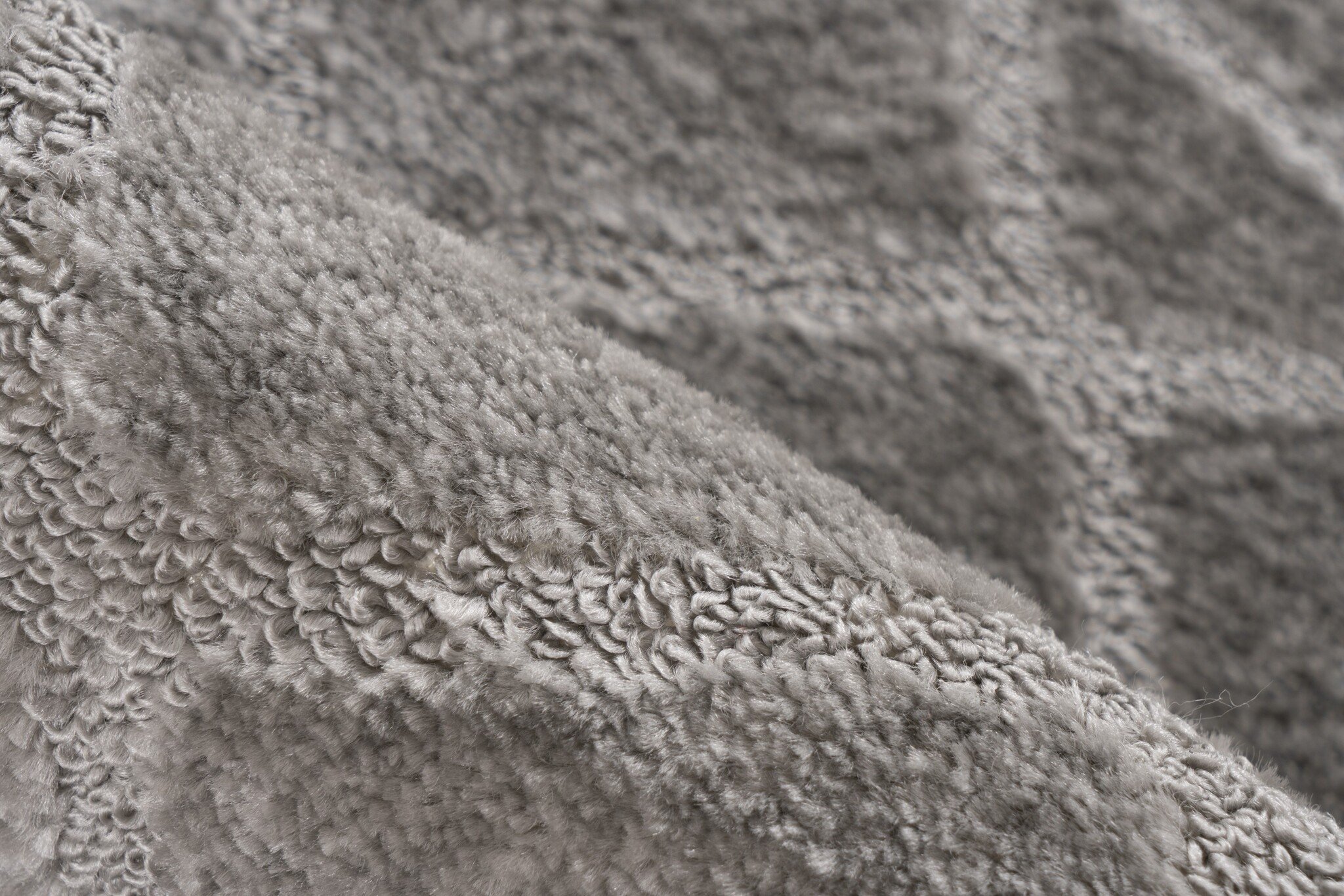 Bari Badmat / Toiletmat - Badkamer Set 2-Delig - Wasbaar - Anti-slip - Zilver