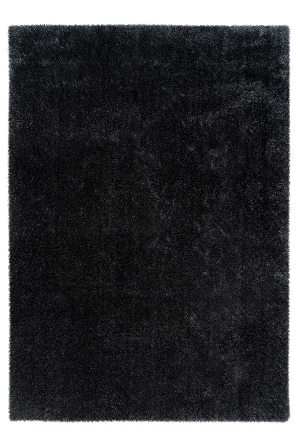 Glamour Soft - Recycled Vloerkleed - Uni, Hoogpolig, 100% Recycled Plastic Flessen, Soft Touch - Antraciet