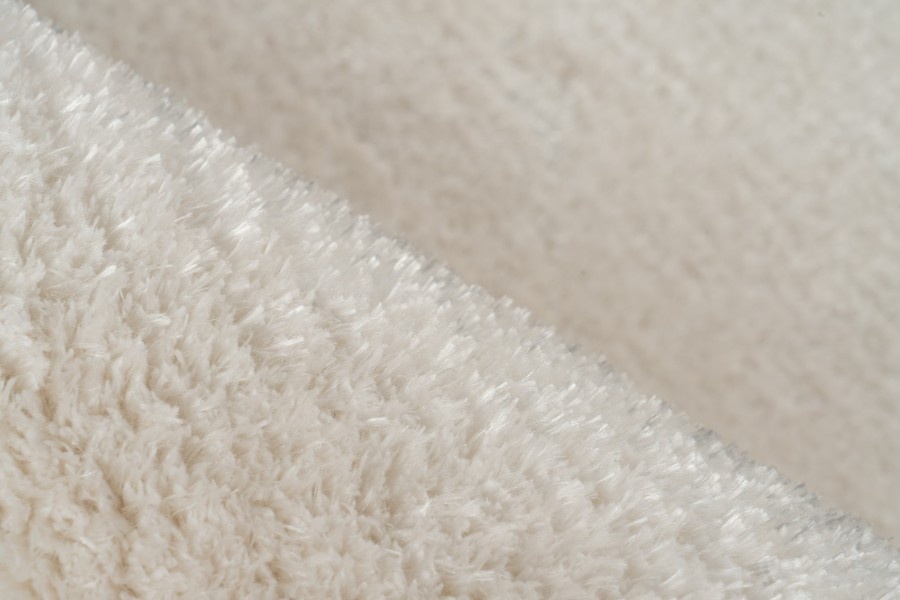 Glamour Soft - Recycled Vloerkleed - Uni, Hoogpolig, 100% Recycled Plastic Flessen, Soft Touch - Creme