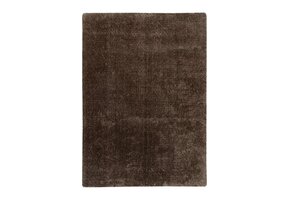 Glamour Soft - Recycled Vloerkleed - Uni, Hoogpolig, 100% Recycled Plastic Flessen, Soft Touch - Taupe