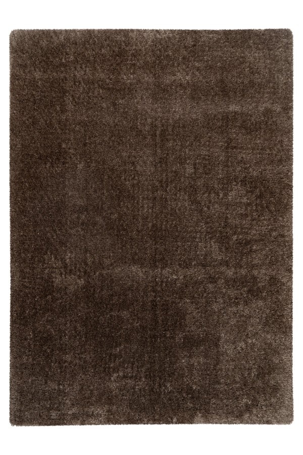 Glamour Soft - Recycled Vloerkleed - Uni, Hoogpolig, 100% Recycled Plastic Flessen, Soft Touch - Taupe