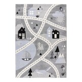 Happy Verkeer Kindervloerkleed Grijs