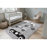 Happy Cars Kindervloerkleed Grijs
