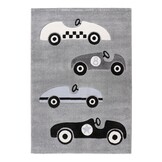 Happy Cars Kindervloerkleed Grijs
