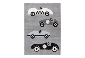 Happy Cars Kindervloerkleed Grijs