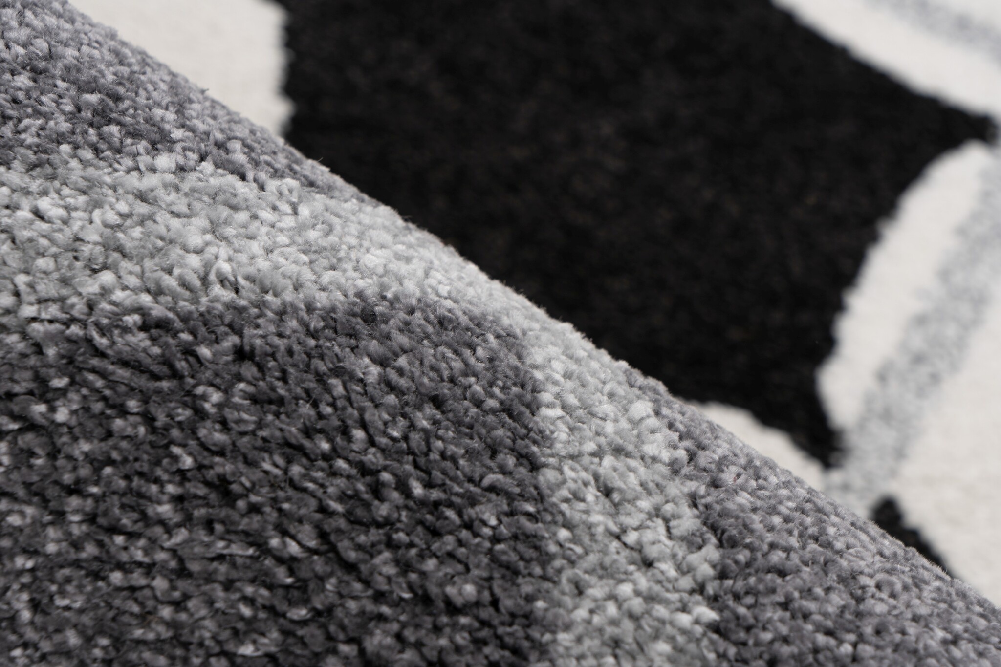 Kindervloerkleed Happy Voetbal – Zacht vloerkleed – Speelkleed voor Kinderkamer – Grijs