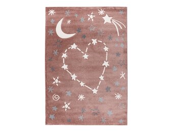 Kindervloerkleed Happy Love – Zacht vloerkleed – Speelkleed voor Kinderkamer – Roze